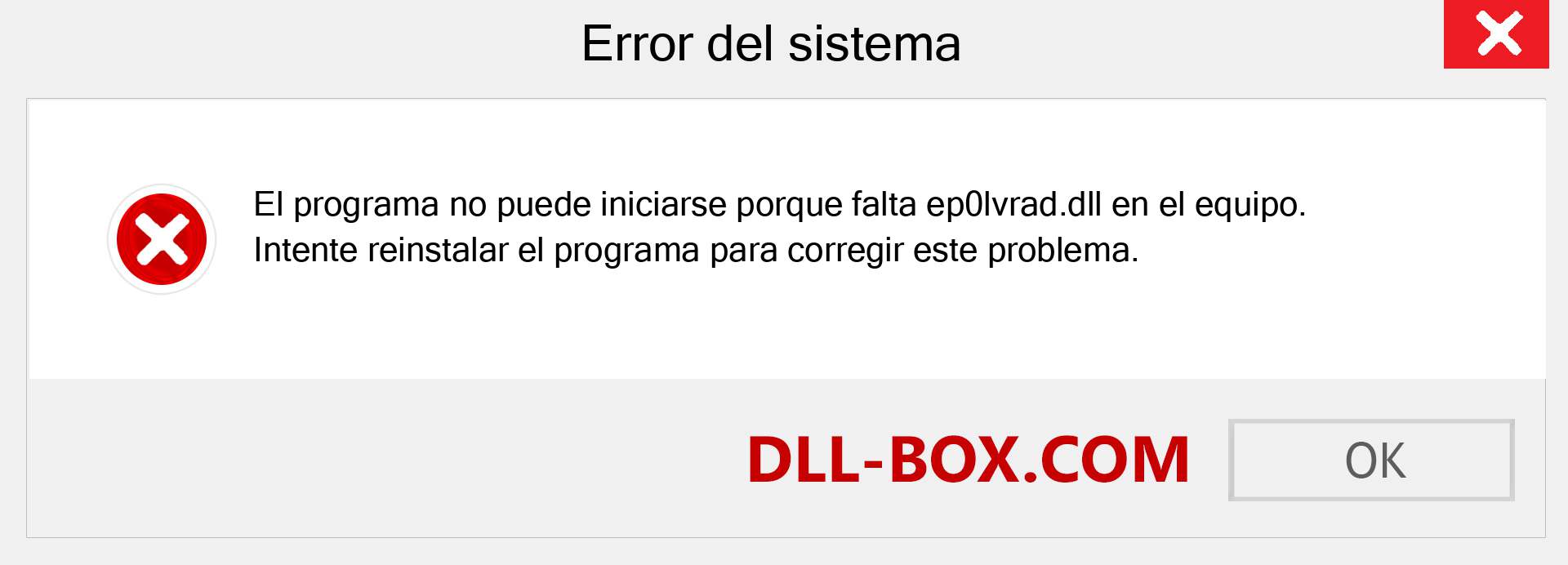 ¿Falta el archivo ep0lvrad.dll ?. Descargar para Windows 7, 8, 10 - Corregir ep0lvrad dll Missing Error en Windows, fotos, imágenes